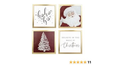 ArtbyHannah Framed Christmas Wall Art