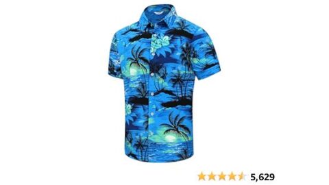 SheLucki Hawaiian Shirt for Men