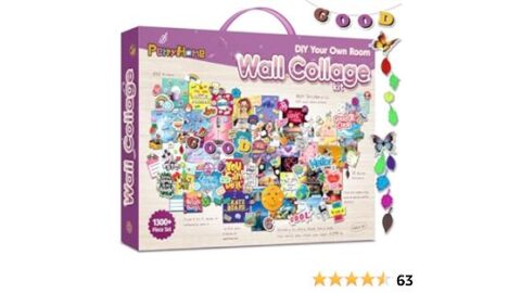 PERRYHOME 1300+pcs Wall Collage Kit for Teen Girls