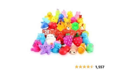 28 Pack Mochi Squishy Toys