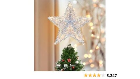 Luxspire Christmas Tree Star Topper