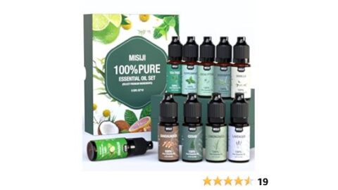 Essential Oils Set 10 Scents-Diffuser Oils Scents for Home