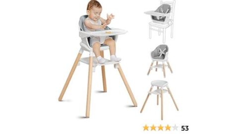 Wooden Baby High Chair