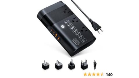 DOACE 220v to 110v Voltage Converter for European Travel