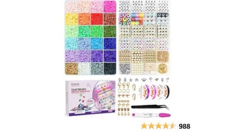 Gionlion Clay Beads Bracelet Making Kit