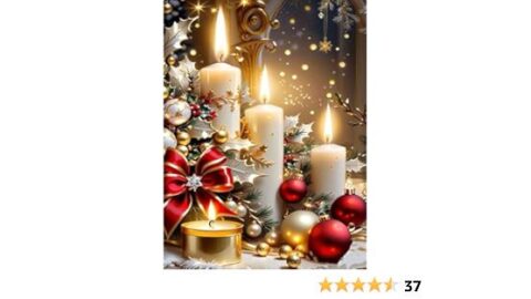 AREOPNMG Christmas 5D Diamond Painting Kits for Adults Beginners