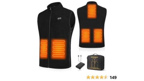 Heated Vest for Men with Battery Pack Included