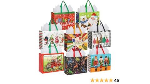 Extra Large Christmas Gift Bags Bulk