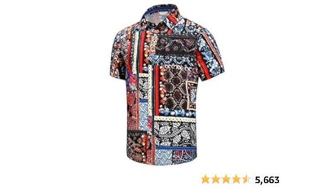 SheLucki Hawaiian Shirt for Men