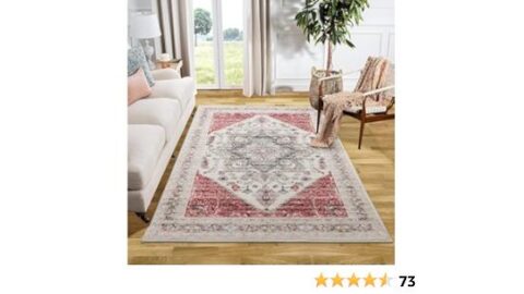 5x7 Area Rugs-Washable Non-Slip Area Rugs for Living Room