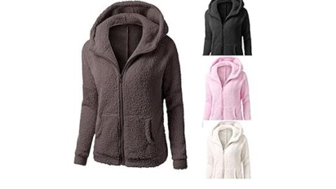 Women's Sherpa Jacket With Hood