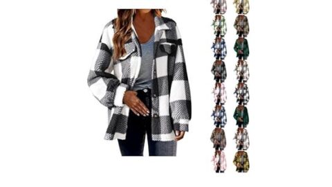 Women's Plaid Flannel Jacket