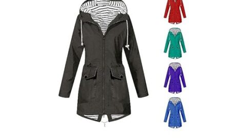 Women's Waterproof Raincoats with Hood