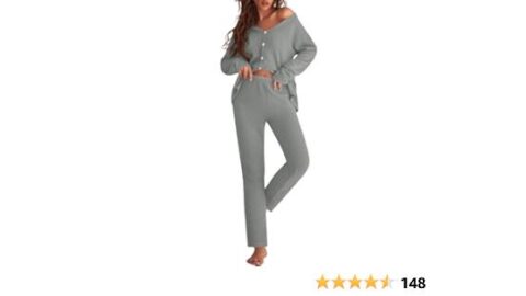 Women's Waffle Knit Pajamas