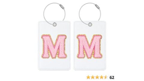 2 PCS Initial Luggage Tag