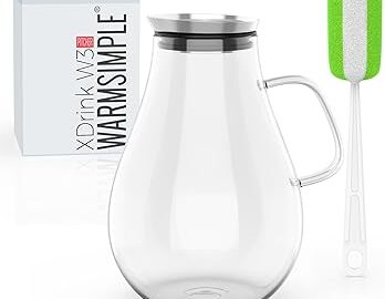 Glass Pitcher With Lid