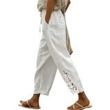 DOKOTOO Linen Pants Women