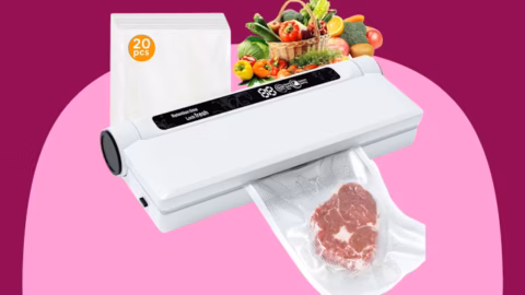 Vacuum Sealer Set With Bags, Only $14 WAS $35
