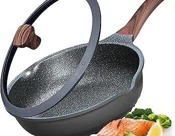 Nonstick Deep Frying Pan Skillet with Lid