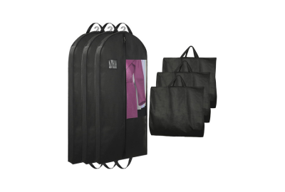 Garment Bags for Hanging Clothes and Travel with 4" Gusseted