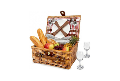Picnic Basket for 2 with Cutlery Kit and Glasses