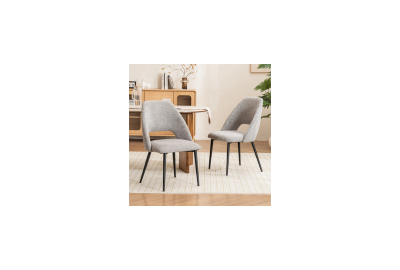 20.1"W Mid-Century Modern Dining Chairs, (Set of 2)