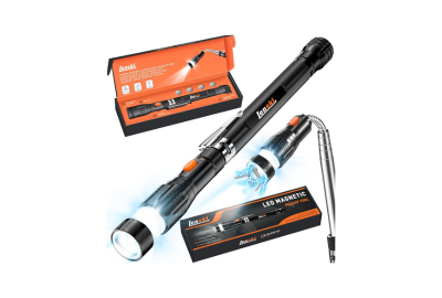 Flexible Magnetic Pickup Tool with LED Flashlight