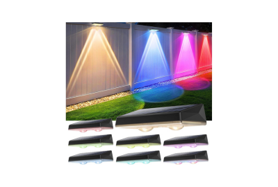 Solar Fence Lights Outdoor 8 Pack