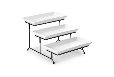 3 Tier Porcelain Serving Trays for Party