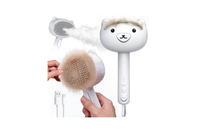 Self Cleaning Shedding No-Rinse Steam Cat Brush