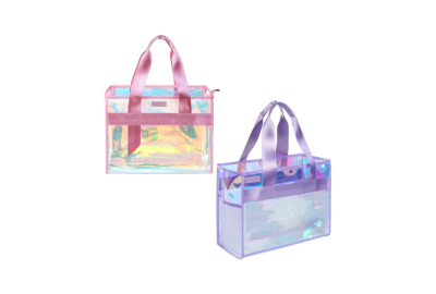 2-Piece 26L Iridescent Beach Bags for Women