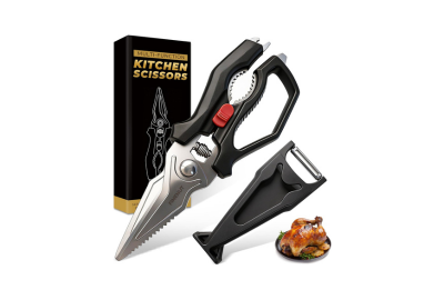 Heavy Duty Kitchen Scissors with Peeler Sheath