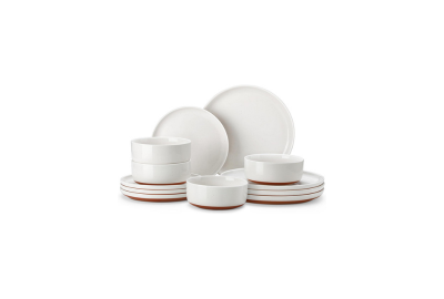 12 Pieces Modern Stoneware Dinnerware Set for 4