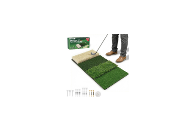 4-in-1 Foldable Heavy-Duty Golf Hitting Mat