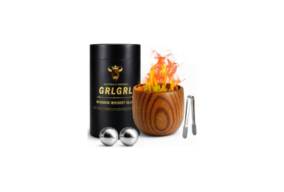 Charred Wooden Whiskey Glasses