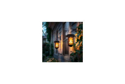 Solar Lanterns Outdoor Waterproof, 2 Pack