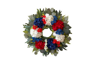 4th of July Hydrangea Wreath (24 Inch)