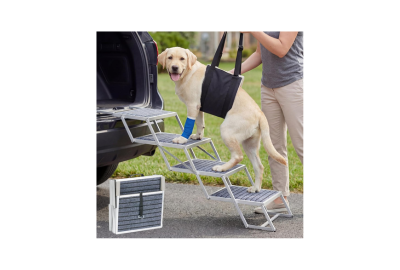 Extra Wide Portable Foldable Dog Steps