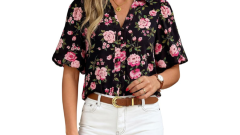 BTFBM Womens Tops Summer Button Down Shirts