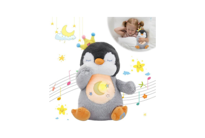 MIAODAM Soothing Breathing Penguin Plush with Relaxing Music
