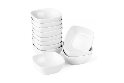 MALACASA 5 oz Porcelain Dip Bowls Set, 12 Pack